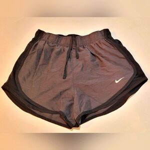 Nike Women's Core Heather Black Tempo Brief-Lined Running Shorts. Size S.